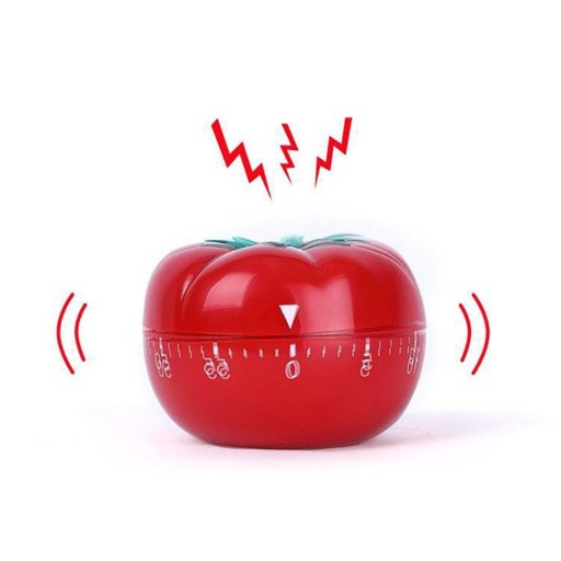 Mechanická minutka ve tvaru rajčete