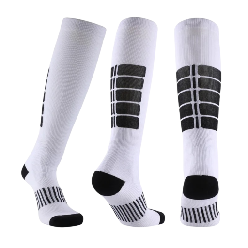 Medias de compresión contra varices Medias de compresión de algodón hasta la rodilla para deporte Contra varices
