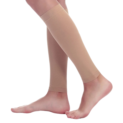 Medias de compresión contra varices Medias de compresión deportivas para pantorrillas Medias de compresión hasta la rodilla sin puntera