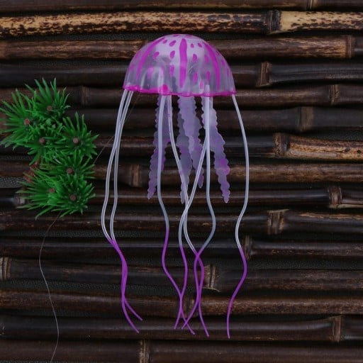 Medusa de silicone para aquário