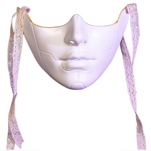 Mehaaninen robottimaskin puolikas naamari Maaskarnin cosplay-maski karnevaaliin Halloween Erilaisia värejä Kauhuteemainen asuste