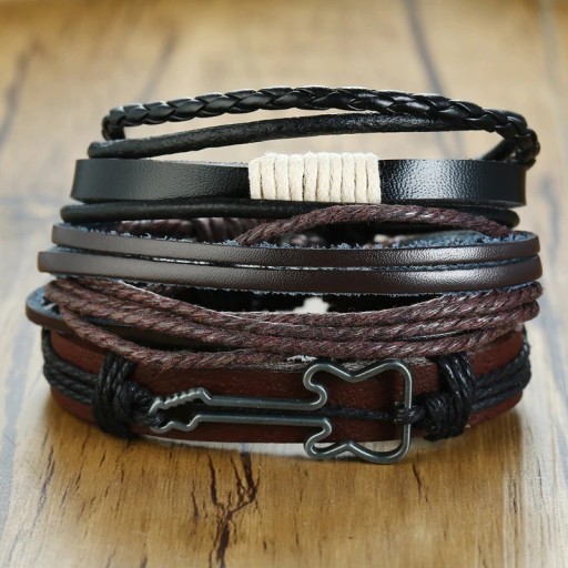 Mehrschichtiges Herrenarmband