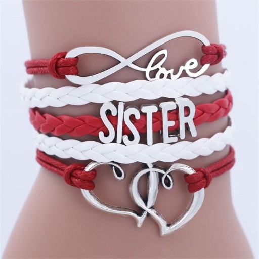 Mehrschichtiges Schwesterarmband für Damen