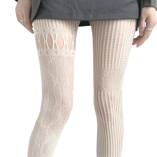 Meias-calças transparentes de renda para mulheres Meias-calças elegantes com um delicado padrão de renda Meias transparentes sexy com renda fina