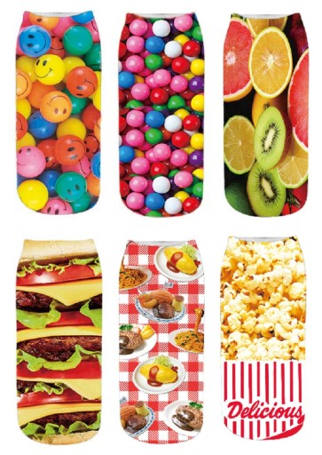 Meias de tornozelo femininas A659