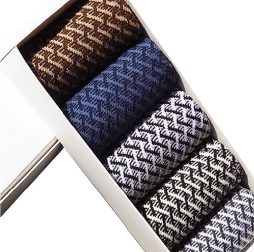 Meias masculinas respiráveis - 5 pares