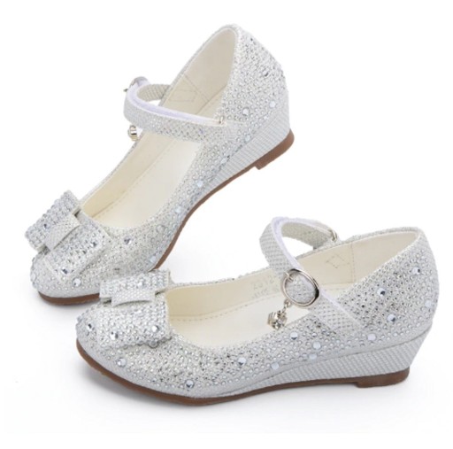 Meisjes ballerina's met sleehak