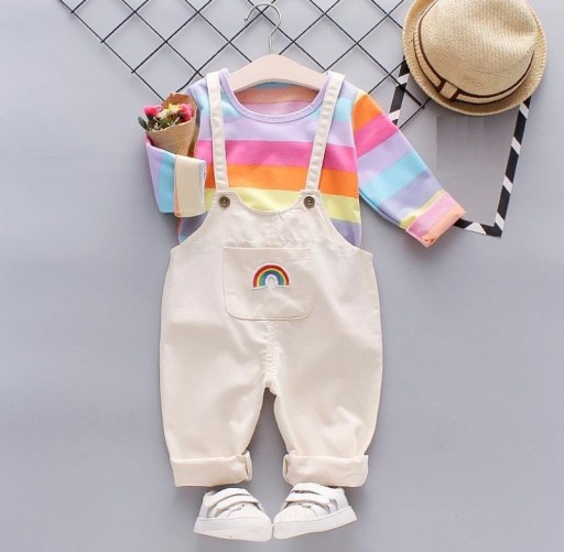 Meisjes T-shirt en bibbroek