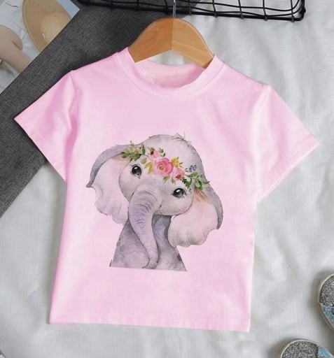 Meisjes T-shirt met dier B1646