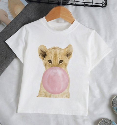 Meisjes T-shirt met dier B1646