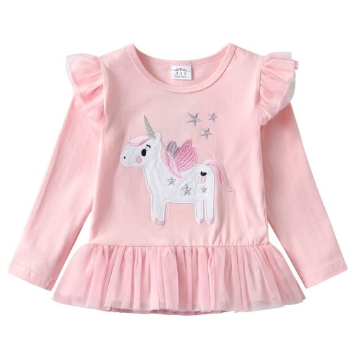 Meisjes T-shirt met lange mouwen T2525