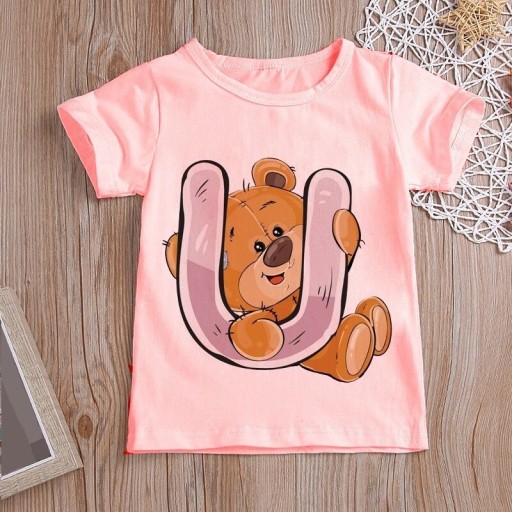 Meisjes T-shirt met letter B1586