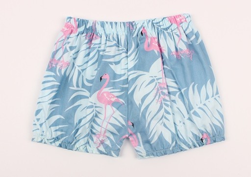 Meisjesshort met flamingoprint J2490