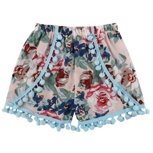 Meisjesshorts met franjes J1286