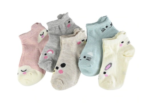 Meisjessokken met dieren - 5 paar