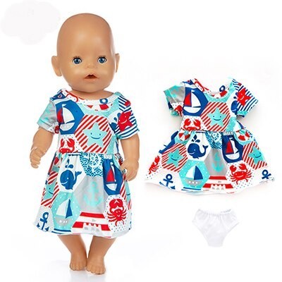 Mekko ja alushousut nukelle