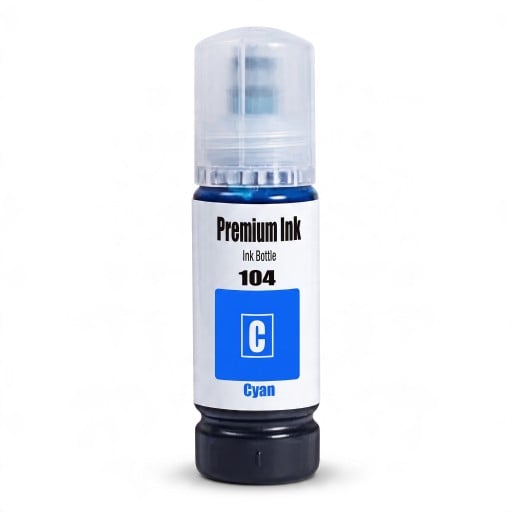 Μελάνι 104 Pro Epson EcoTank ET-2821 ET-2825 ET-2826 ET-2830 Αναγκαία σε φιάλη 70 ml Βασισμένο σε νερό Δείκτης Κυανός Αζουρέ
