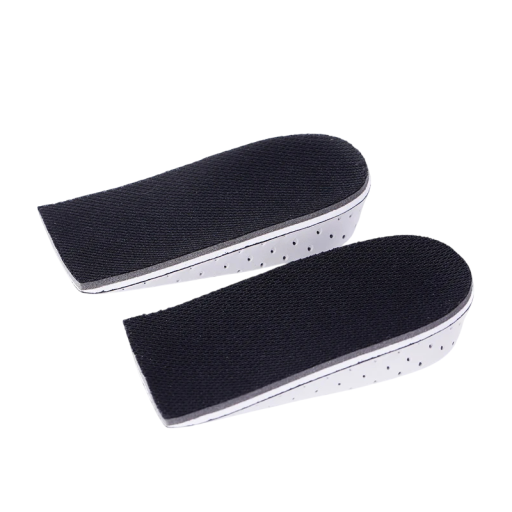 Memory Foam Insoles Black Colour Height 3 cm Height Increase Comfortable Orthopaedic Insoles Shock Absorbing and Improving Posture