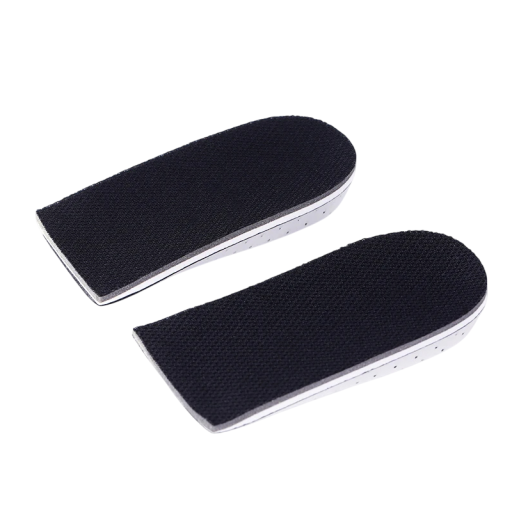 Memory Foam-Schuheinlagen Farbe: Schwarz Höhe: 2 cm Weiche orthopädische Einlegesohlen zur Stoßdämpfung Komfort für das tägliche Gehen und Sport