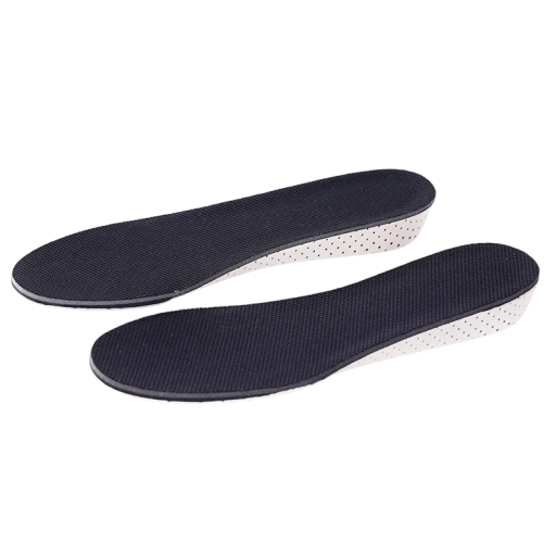 Memory Foam Schuheinlagen Farbe: Schwarz Höhe: 3 cm Orthopädische Höhenerhöhung Stoßdämpfung Komfort für Sport Arbeit Alltag