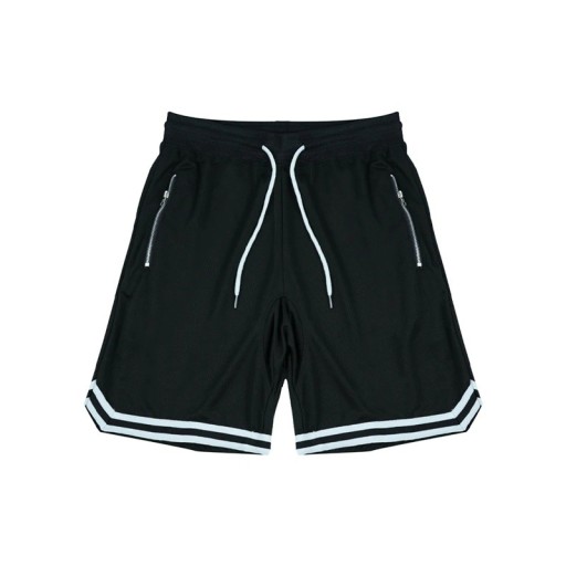 Men's Basketball Sports Shorts Made of Mesh Quick-Drying Breathable with Zip Pockets and Drawstring at the Waist