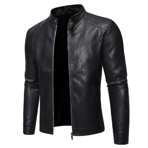 Men's Black Leather Jacket