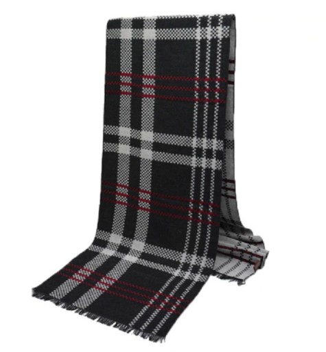 Men's Checked Scarf J752