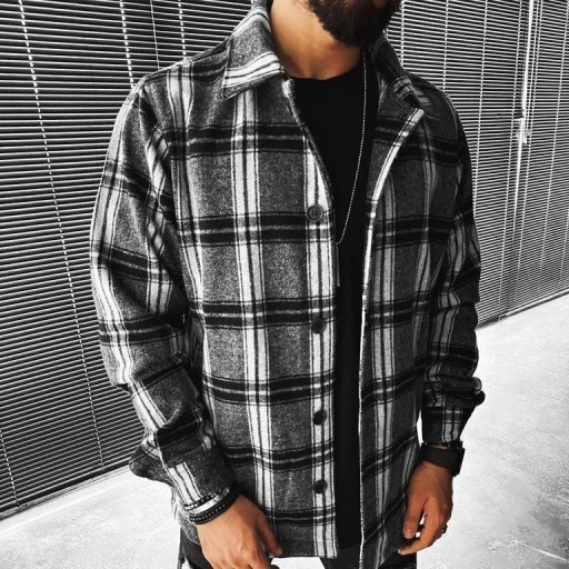 Men's Checked Shirt F858