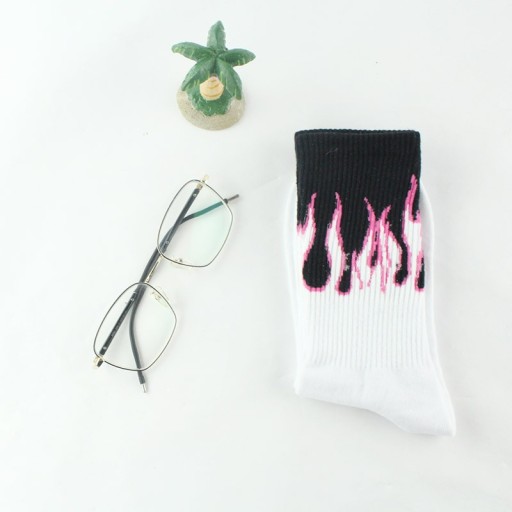 Men's Long Socks - Flames