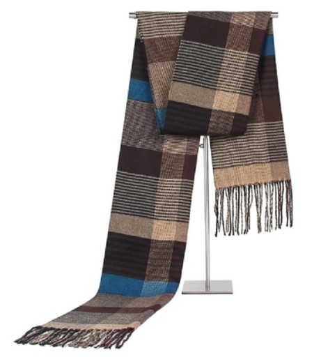 Men's Luxury Checked Scarf J754