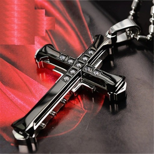 Men's Necklace with Cross D113