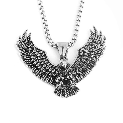 Men's Necklace with Eagle