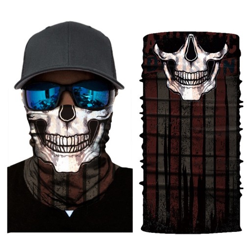 Men's Printed Neck Warmer - Black