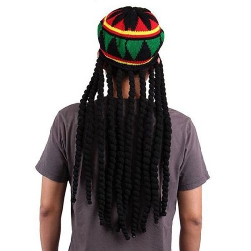 Men's Rasta Hat with Dreads