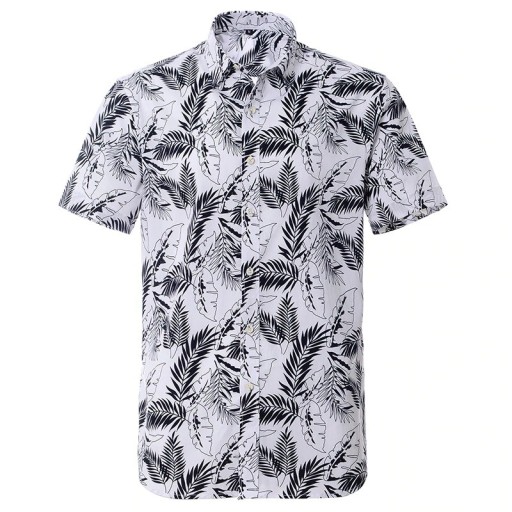 Men's Shirt with Leaves F625