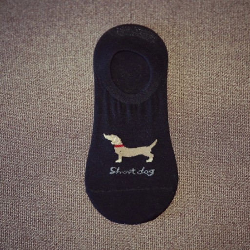 Men's Short Socks with Dachshunds