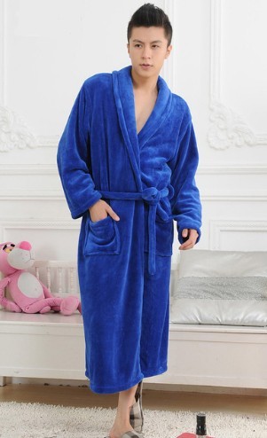 Men's Stylish Robe - Light Blue