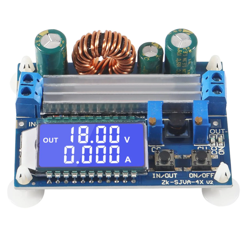 Měnič napětí DC-DC 5,5–30V na 0,5–30V Nastavitelný Regulátor s LCD displejem Modul napájení Převodník 180kHz 66x48x21mm