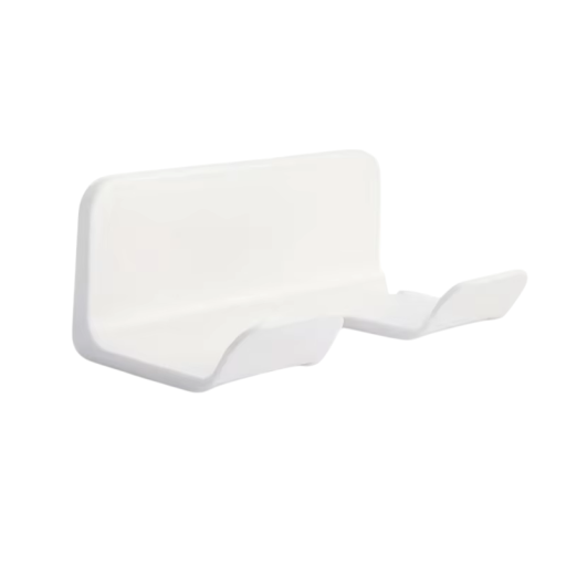 Mensola da bagno a muro per asciugacapelli 14,5×6,5×8,5 cm Supporto per asciugacapelli con apertura 5,3 cm Organizzatore da bagno Mensola da muro