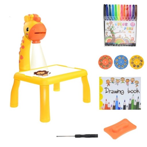 Mesa de dibujo infantil con proyector 38 cm