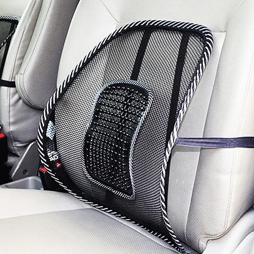 Mesh lendensteunkussen voor in de auto en op kantoor Ergonomische rugleuning met luchtstructuur Massageondersteuning voor stoel