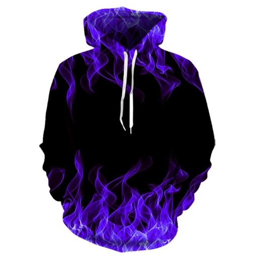 Męska bluza z motywem ognia