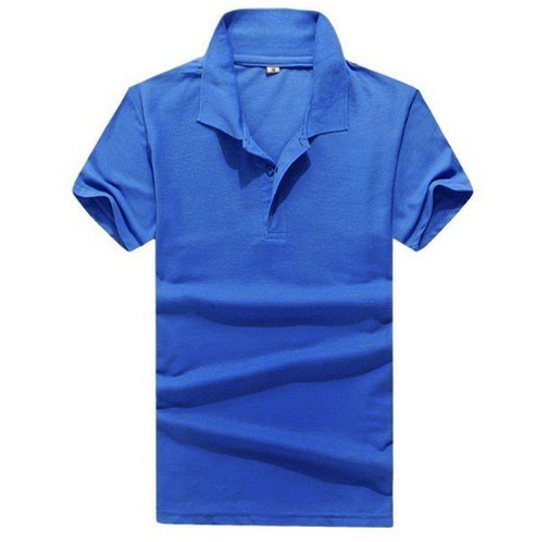 Męska koszulka polo - niebieska