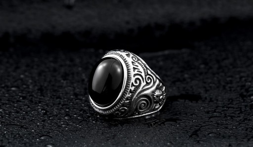 Męski gotycki pierścionek J2224