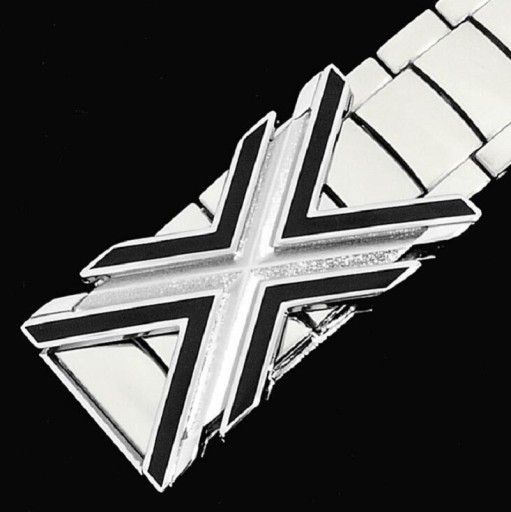 Męski pasek metalowy L429