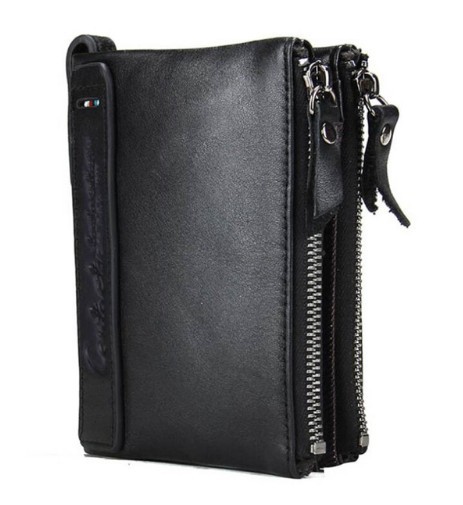 Męski portfel w pięknym stylu - czarny