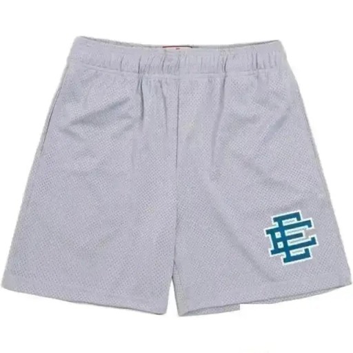 Męskie siateczkowe spodenki sportowe do ćwiczeń, luźne spodenki treningowe z elastyczną talią, lekki i oddychający materiał na lato