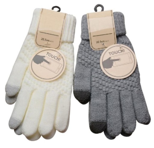 Męskie zimowe rękawiczki dotykowe J2686