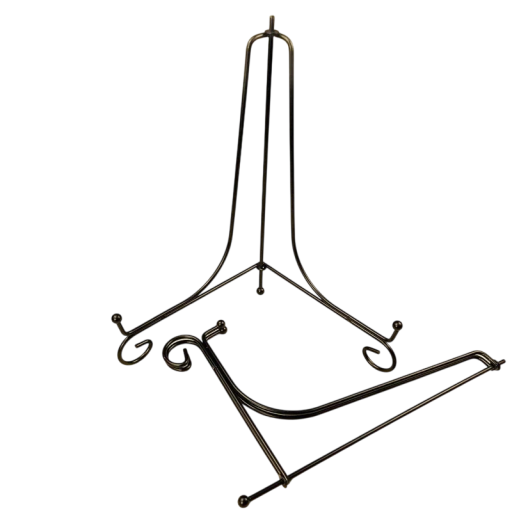 Metal Display Stand 20 cm Sort Jernholder til Dekorativ Tallerken Bog Foto Billede Præsentationsstativ til Samlerobjekter