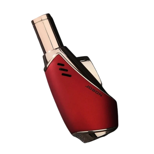 Metal Jet Flame Refillable Butane Lighter Blue Flame Windproof Lighter with Visible Fuel Tank